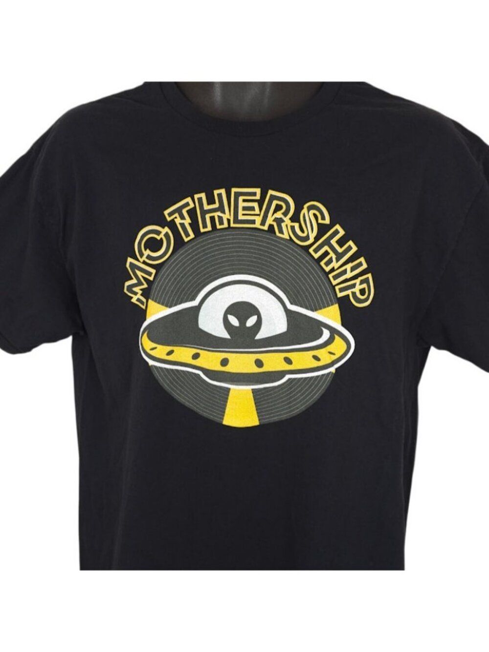 Mothership Record Store T Shirt Mens Size Large Black York Pennsylvania